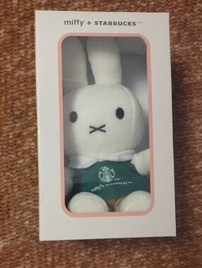 Miffy x Starbucks Plush Bunny - White with Green Apron